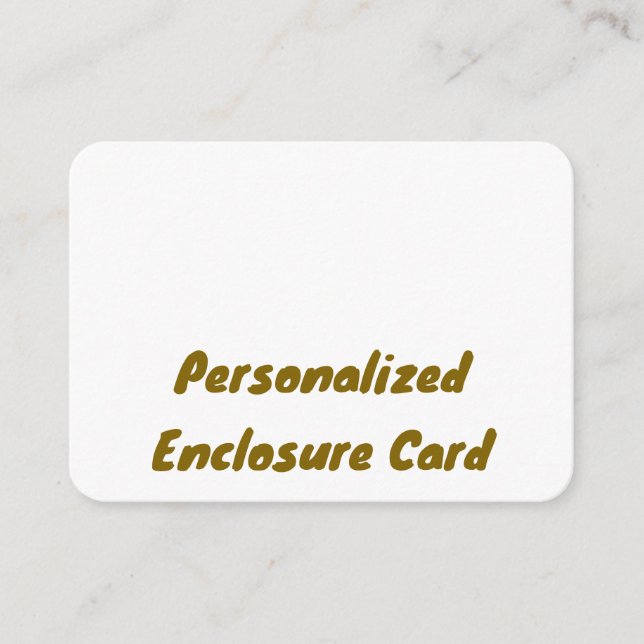 Create Your Personalised 3.5" x 2.5" Rounded Enclosure Card (Front)