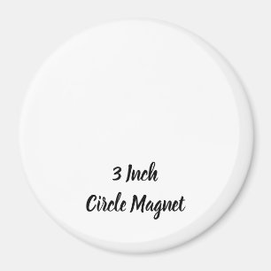 Create Your Personalised 3" Circle Magnet