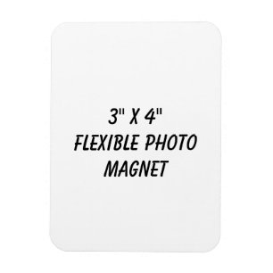 Create Your Personalised 3" x 4" Flexible Photo Magnet