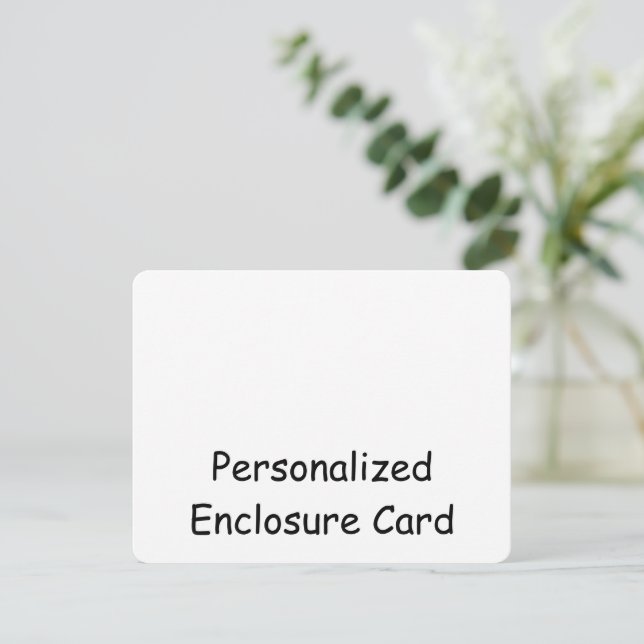 Create Your Personalised 4.25" x 5.5" Rounded Enclosure Card (Standing Front)