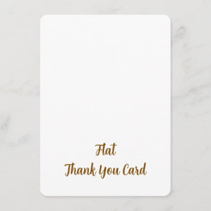 Create Your Personalised 4.5" x 6.25" Rounded Flat Thank You Card