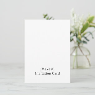 Create Your Personalised 4.5" x 6.25" Squared Invitation