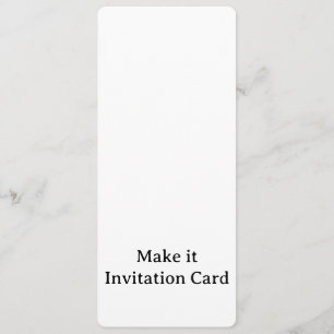 Create Your Personalised 4" x 9.25" Rounded Invitation