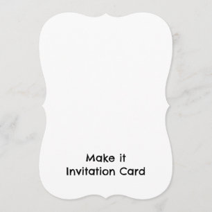 Create Your Personalised 5" x 7" Bracket Invitation