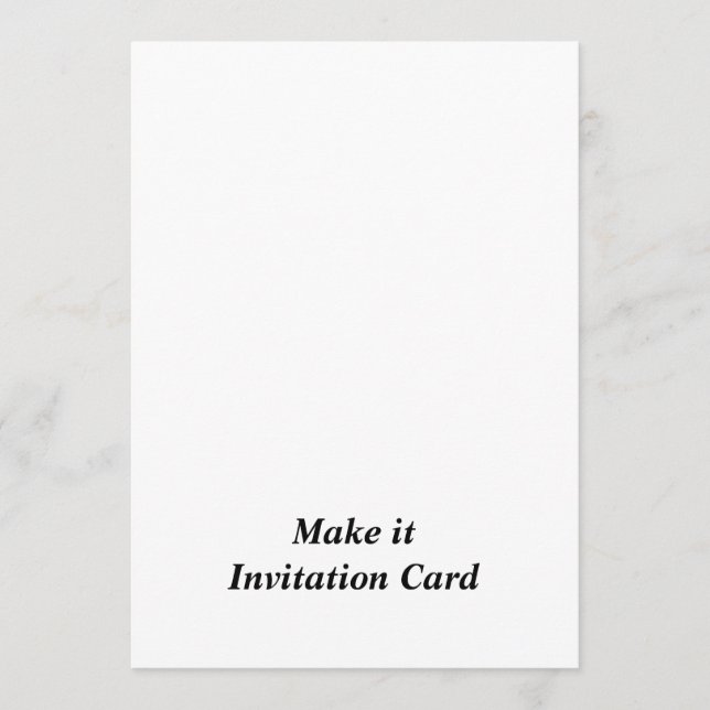 Create Your Personalised 5" x 7" Squared Invitation (Front)
