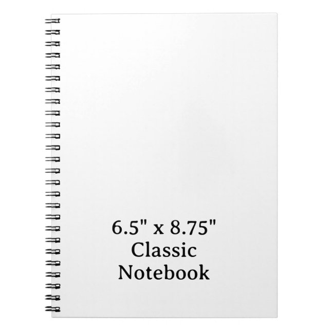 Create Your Personalised 6.5" x 8.75" Classic Notebook (Front)