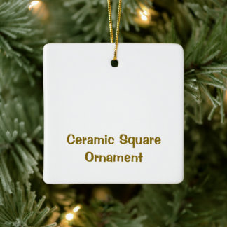 Create Your Personalised Ceramic Square Ornament