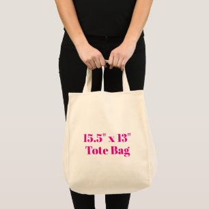 Create Your Personalised Grocery Natural Tote Bag