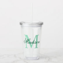 Create Your Personalised Monogram Name Green