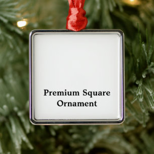 Create Your Personalised Premium Square Ornament