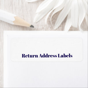 Create your Personalised Return Address