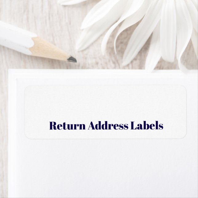 Create your Personalised Return Address (Insitu)