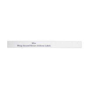 Create your Personalised Return Address Wrap Around Label
