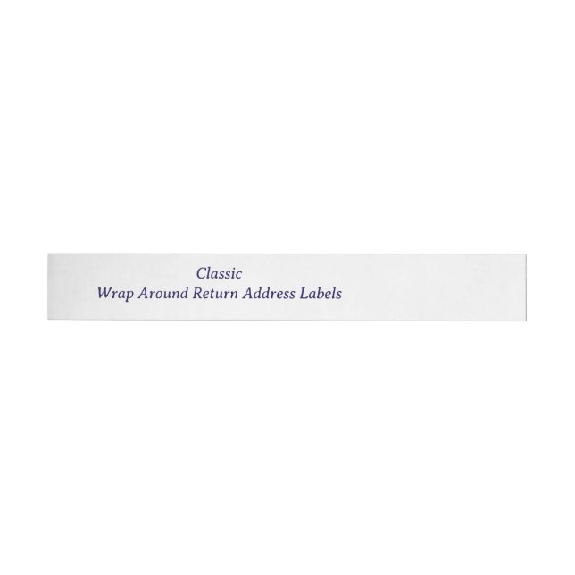 Create your Personalised Return Address Wrap Around Label (Individual)