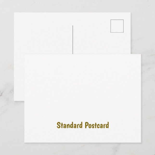 Create Your Personalised Standard  Postcard (Front/Back)