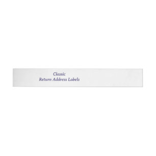 Create your Personalized Return Address Wraparound Address Label