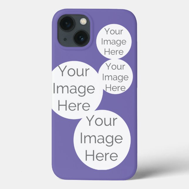 create your photo phone case purple (Back)