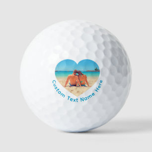 Create Your Photo Stamps Golf Balls Custom Text