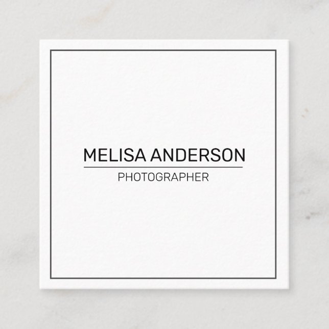 Create Your QR Code Personalized Square Business Card (Front)
