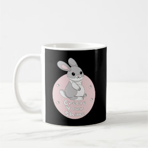 Create Your Shine Kawaii Funny Bunny Pink Coffee Mug
