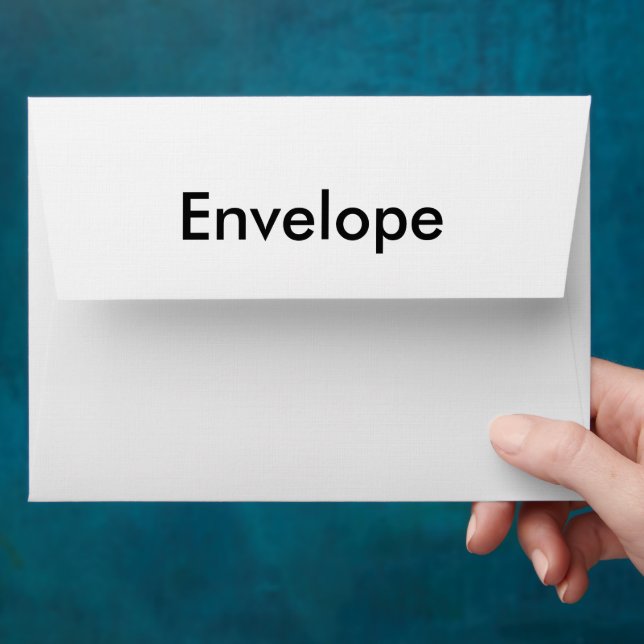 Create Your Simple Brand Promotion 5" x 7" Linen Envelope (Hand)