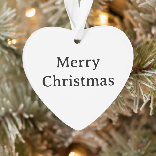 Create Your Simple Brand Promotion Acrylic Heart  Ornament (Tree)