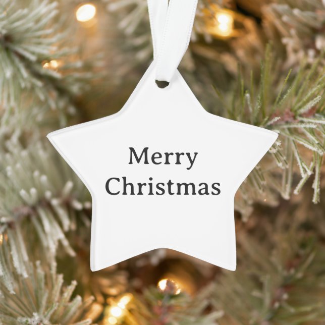 Create Your Simple Brand Promotion Acrylic Star  Ornament (Tree)