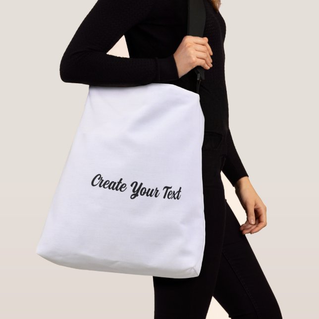 Create your text Handbag-Large Shopping  Crossbody Bag (Close Up)