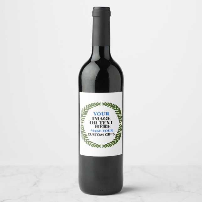 Create Your Unique Christmas Wine Label - Gift! (Front)