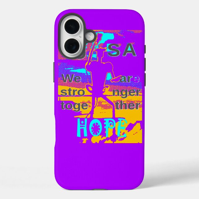  Create Your USA  Hope We Are Stronger Together Case-Mate iPhone Case (Back)