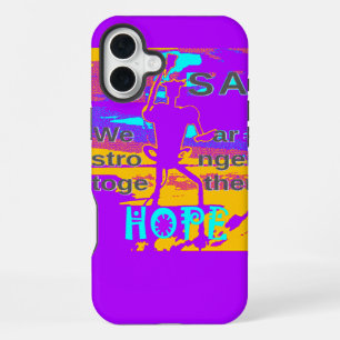 Create Your USA Hope We Are Stronger Together iPhone 16 Plus Case