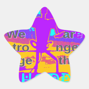  Create Your USA  Hope We Are Stronger Together Star Sticker