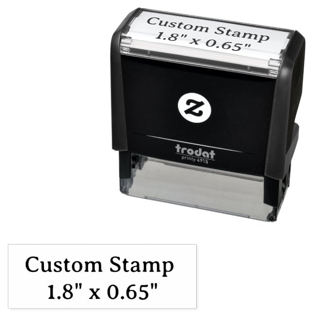 create your won custom 1.8" x 0.65"   self-inking stamp (In Situ)
