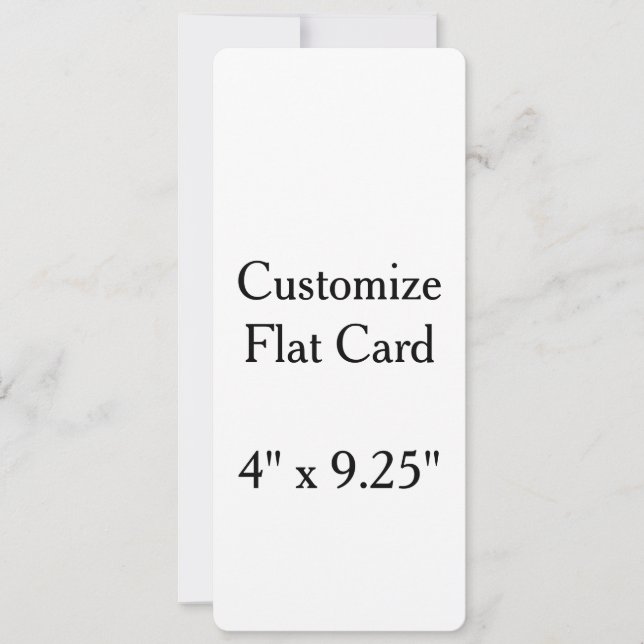 create your won personalise 4" x 9.25"Rounded (Front)
