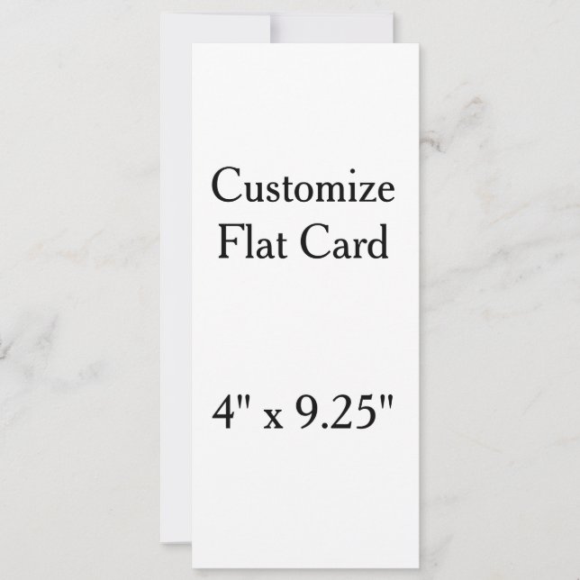 create your won personalise 4" x 9.25" squard (Front)