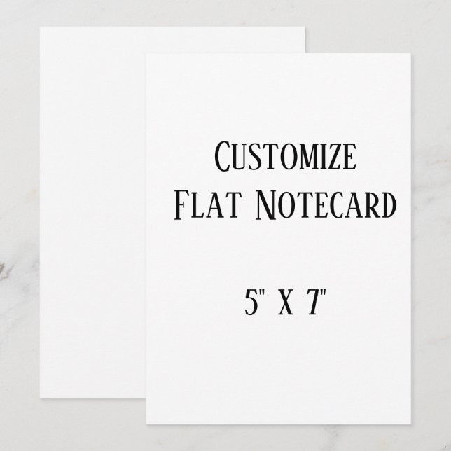 create your won personalise 5" x 7" Squared Card (Front/Back)