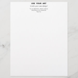 Create yourself letterhead add your art photos