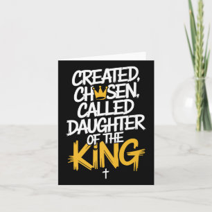 Created Chosen Called Daughter Of The King Premium Card