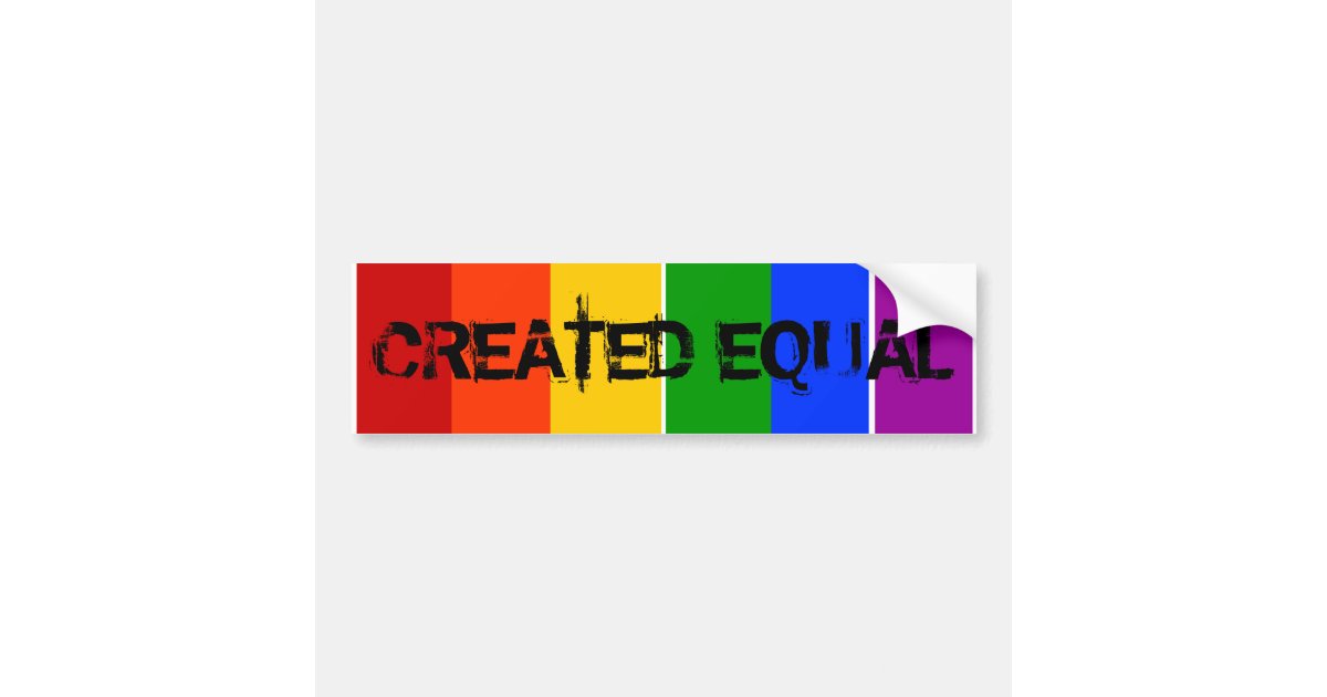 Gay equality sticker