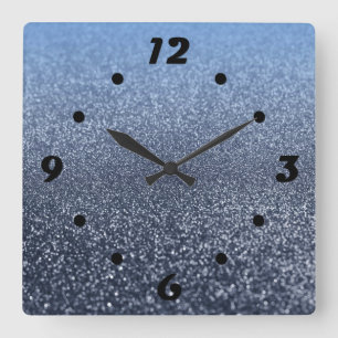Created for you , elegant, shiny square wall clock