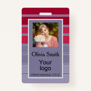 Created for you, stylish badge ID badge