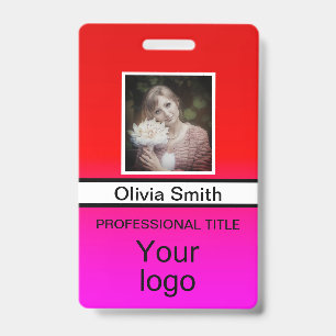 Created for you, stylish badge ID badge