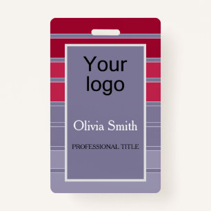 Created for you, stylish badge ID badge