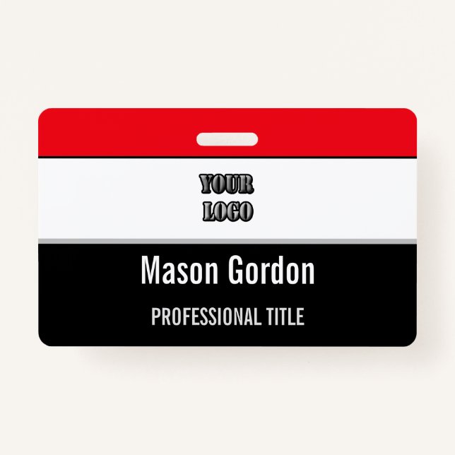 Created for you, stylish badge ID badge (Front)