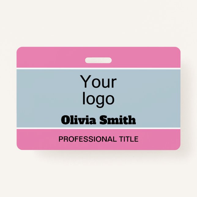 Created for you, stylish badge ID badge (Front)