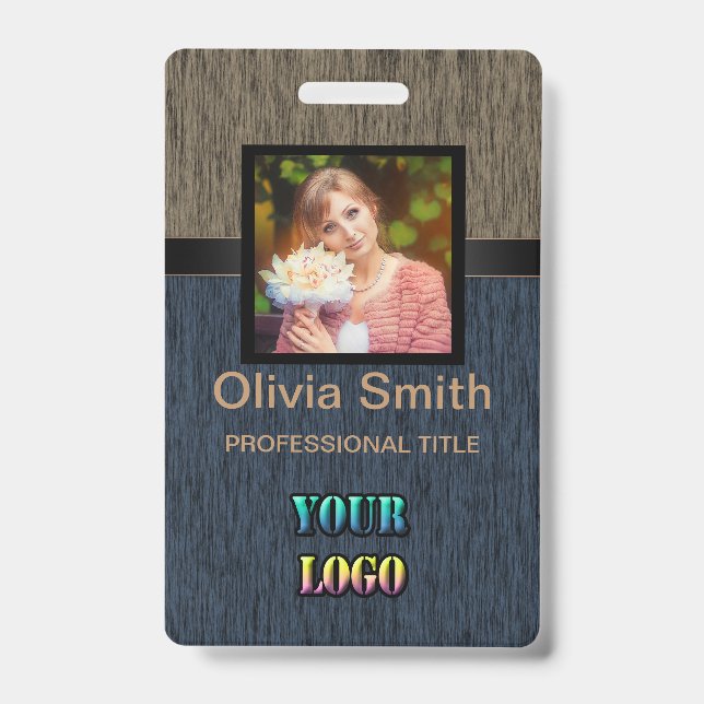 Created for you, stylish ID badge (Front)