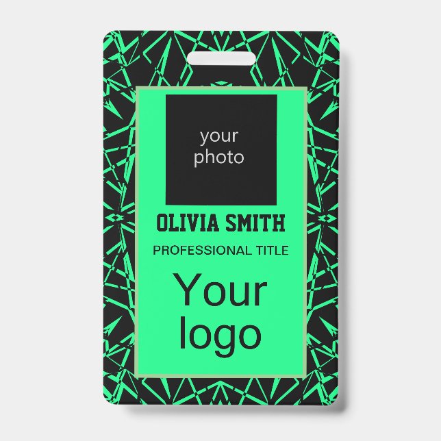 Created for you, stylish ID badge (Front)