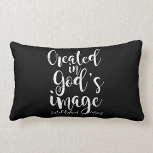 Created In God's Image 1962 60th Birthday Lumbar Cushion