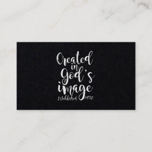 Created In God's Image 1972 50th Birthday Business Card