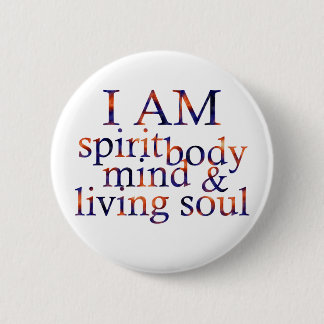 Created in His Image Eng 6 Cm Round Badge